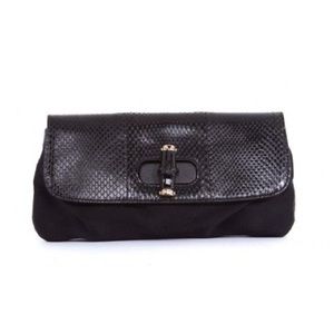 LAST CHANCE! GUCCI Lizard Bamboo Clutch